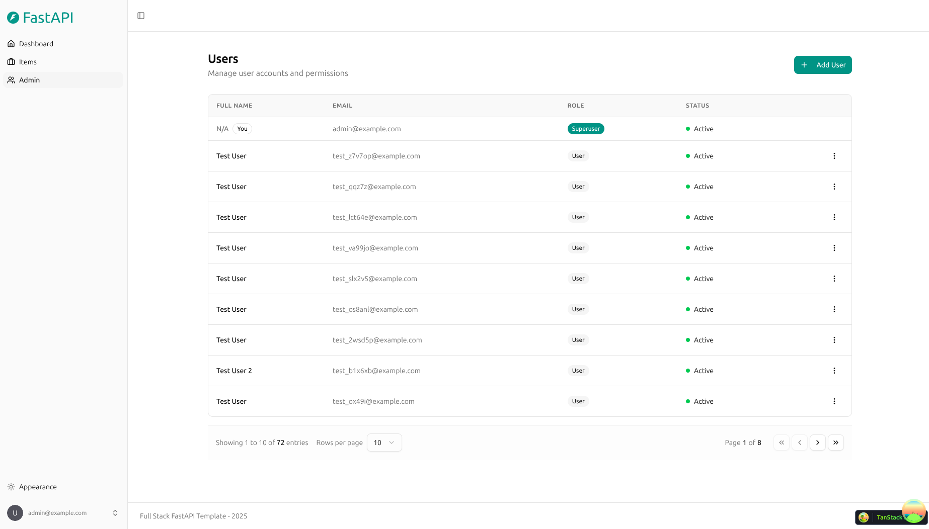 API docs
