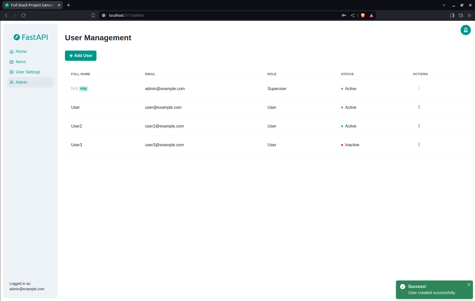 API docs